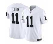 Men's Las Vegas Raiders #11 Jeremy Chinn White 2025 F.U.S.E. Vapor Football Stitched Jersey