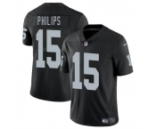 Men's Las Vegas Raiders #15 Kyle Philips Black 2025 Vapor Football Stitched Jersey