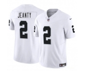 Mens Las Vegas Raiders #2 Ashton Jeanty White 2025 F.U.S.E. Vapor Stitched Football Jersey