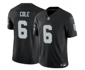 Men's Las Vegas Raiders #6 A.J. Cole Black 2025 F.U.S.E. Vapor Untouchable Limited Football Stitched Jersey
