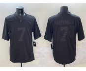 Men's Las Vegas Raiders #7 Colin Kaepernick Black Vapor Limited Football Stitched Jersey Men's Las Vegas Raiders #7 Colin Kaepernick Black Vapor Limited Football Stitched Jersey