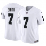 Men's Las Vegas Raiders #7 Geno Smith White 2025 F.U.S.E. Vapor Football Stitched Jersey