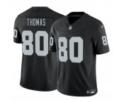 Men's Las Vegas Raiders #80 Ian Thomas Black 2025 F.U.S.E. Vapor Football Stitched Jersey