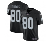 Men's Las Vegas Raiders #80 Ian Thomas Black 2025 Vapor Football Stitched Jersey