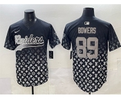 Men's Las Vegas Raiders #89 Brock Bowers Black Limited Stitched Baseball Jersey