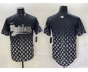 Men's Las Vegas Raiders Blank Black Limited Stitched Baseball Jersey