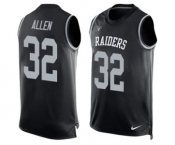 Men's Nike Oakland Raiders #32 Jack Tatum Limited Black Player Name & Number Tank Top NFL Jersey