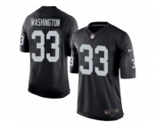 Men's Nike Oakland Raiders #33 DeAndre Washington Limited Black Team Color NFL Jersey