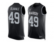 Men's Nike Oakland Raiders #49 Jamize Olawale Limited Black Player Name & Number Tank Top NFL Jersey