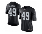 Men's Nike Oakland Raiders #49 Jamize Olawale Limited Black Team Color NFL Jersey
