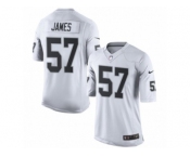 Men's Nike Oakland Raiders #57 Cory James Limited White NFL Jersey