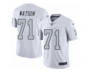 Men's Nike Oakland Raiders #71 Menelik Watson Limited White Rush NFL Jersey