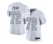 Men's Nike Oakland Raiders #72 Donald Penn Limited White Rush NFL Jersey