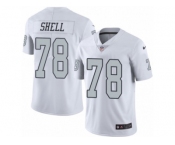 Men's Nike Oakland Raiders #78 Art Shell Limited White Rush NFL Jersey