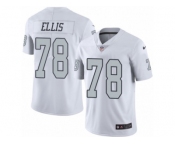 Men's Nike Oakland Raiders #78 Justin Ellis Limited White Rush NFL Jersey