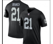 Men's Oakland Raiders #21 Branch  Black Team Color Vapor Untouchable Limited Player Football Jersey