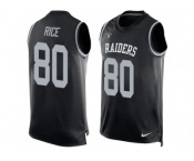 NFL Limited Tank Top JerseyNike Oakland Raiders #80 Jerry Rice Black Team Color Men's