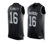 Nike Oakland Raiders #16 Jim Plunkett Black Team Color Men's Stitched NFL Limited Tank Top Jersey