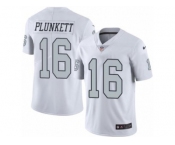 Nike Oakland Raiders #16 Jim Plunkett White Men's Stitched NFL Limited Rush Jersey