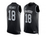 Nike Oakland Raiders #18 Andre Holmes Black Team Color Men's Stitched NFL Limited Tank Top Jersey