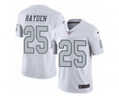 Nike Oakland Raiders #25 D.J. Hayden White Men's Stitched NFL Limited Rush Jersey