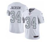 Nike Oakland Raiders #34 Bo Jackson White Men's Stitched NFL Limited Rush Jersey