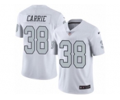 Nike Oakland Raiders #38 T.J. Carrie White Men's Stitched NFL Limited Rush Jersey