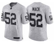 Nike Oakland Raiders #52 Khalil Mack 2016 Gridiron Gray II Men's NFL Limited Jersey