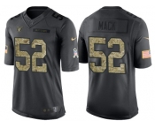 Nike Oakland Raiders #52 Khalil Mack Men's Stitched Black NFL Salute to Service Limited Jerseys