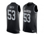 Nike Oakland Raiders #53 Malcolm Smith Black Team Color Men's Stitched NFL Limited Tank Top Jersey