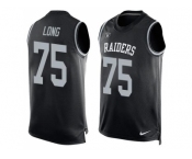 Nike Oakland Raiders #75 Howie Long Black Team Color Men's Stitched NFL Limited Tank Top Jersey