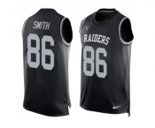 Nike Oakland Raiders #86 Lee Smith Black Team Color Men's Stitched NFL Limited Tank Top Jersey