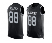 Nike Oakland Raiders #88 Clive Walford Black Team Color Men's Stitched NFL Limited Tank Top Jersey