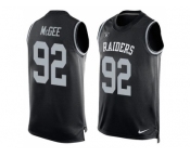 Nike Oakland Raiders #92 Stacy McGee Black Team Color Men's Stitched NFL Limited Tank Top Jersey