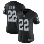 Women's Las Vegas Raiders #22 Jeremy Chinn Black 2025 Vapor Football Stitched Jersey