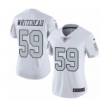 Women's Nike Oakland Raiders #59 Tahir Whitehead Limited White Rush Vapor Untouchable NFL Jersey