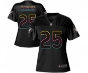 Women's Oakland Raiders #25 Erik Harris Game Black Fashion Football Jersey Women's Oakland Raiders #25 Erik Harris Game Black Fashion Football Jersey