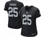 Women's Oakland Raiders #25 Erik Harris Game Black Team Color Football Jersey Women's Oakland Raiders #25 Erik Harris Game Black Team Color Football Jersey