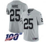 Women's Oakland Raiders #25 Erik Harris Limited Silver Inverted Legend 100th Season Football Jersey Women's Oakland Raiders #25 Erik Harris Limited Silver Inverted Legend 100th Season Football Jersey
