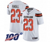 Youth Cleveland Browns #23 Damarious Randall White Vapor Untouchable Limited Player 100th Season Football Jersey