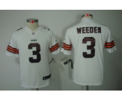 nike youth nfl jerseys cleveland browns #3 weeden white[nike limited]