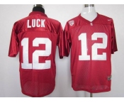 ncaa stanford cardinals #12 andrew luck red
