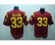 ncaa (usc trojans) #33 allen red