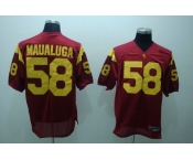 ncaa (usc trojans) #58 maualuga red