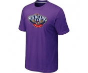 NBA New Orleans Pelicans Big & Tall Primary Logo Purple T-Shirt