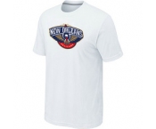 NBA New Orleans Pelicans Big & Tall Primary Logo White T-Shirt