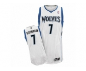 Men's Adidas Minnesota Timberwolves #7 Lance Stephenson Authentic White Home NBA Jersey