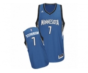 Men's Adidas Minnesota Timberwolves #7 Lance Stephenson Swingman Slate Blue Road NBA Jersey