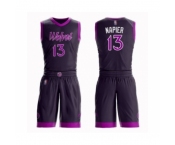 Men's Minnesota Timberwolves #13 Shabazz Napier Swingman Purple Basketball Suit Jersey - City Edition