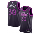 Men's Minnesota Timberwolves #30 Julius Randle Purple 2025-26 City Edition Stitched Basketball Jersey Men's Minnesota Timberwolves #30 Julius Randle Purple 2025-26 City Edition Stitched Basketball Jersey